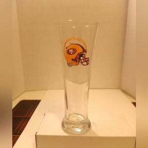 San Francisco 49ers Miller Light beer glass